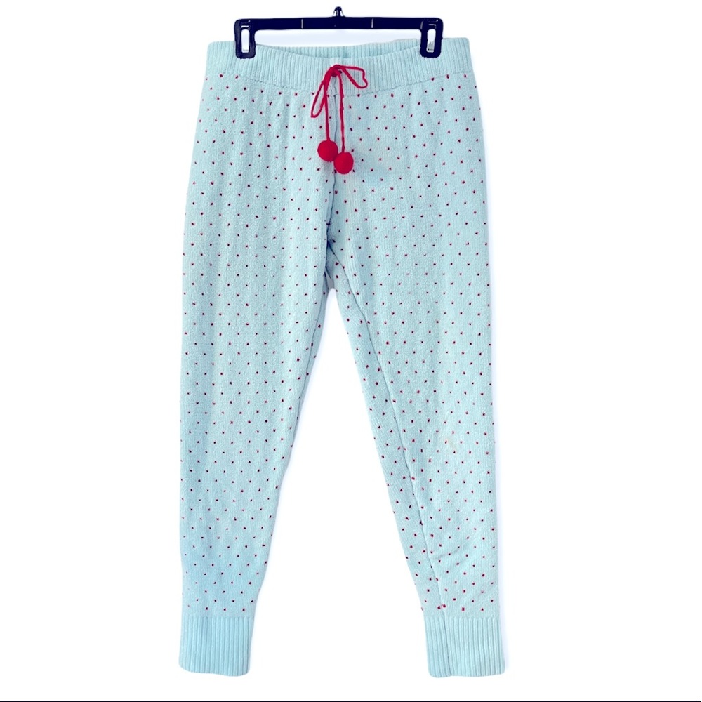 Betsey Johnson Cozy Sweater Jogger Pant Sleepwear Chenille Large